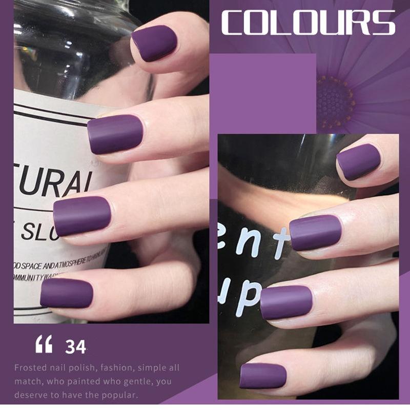 

Матовый лак для ногтей, без запекания, без шелушения, летний матовый лак для ногтей 34