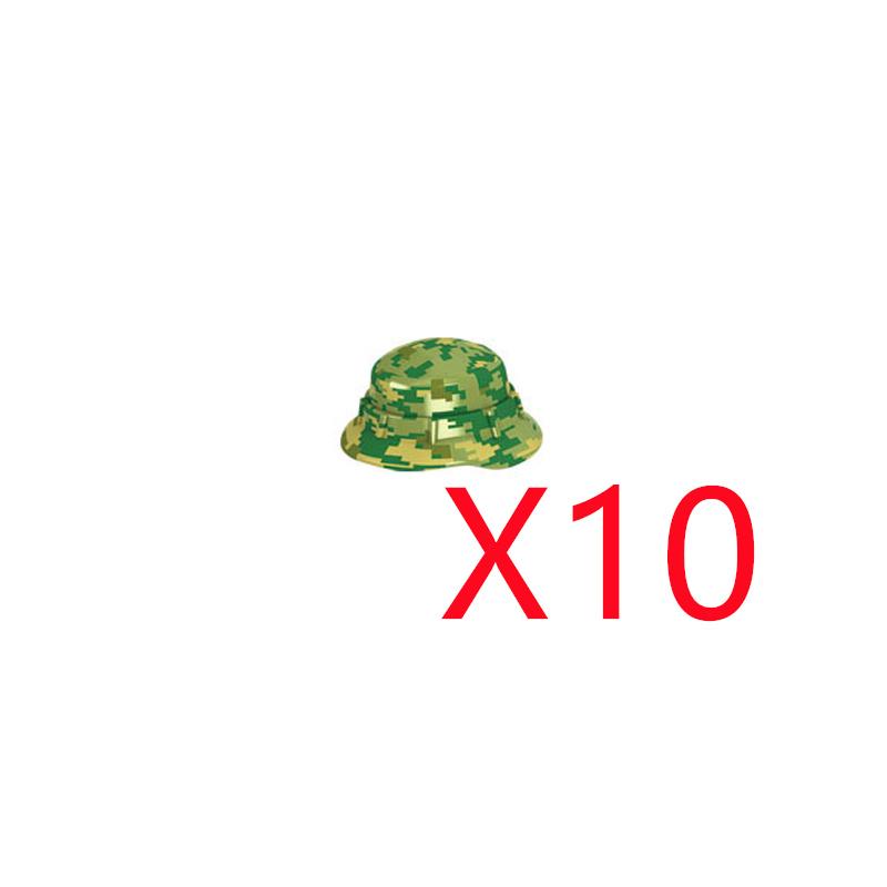 Building Blocks Accessories Military Figure Fireman Pilot Football Player Helmet Navy Cowboy Hat Oxygen Bottle Brick Toy K060