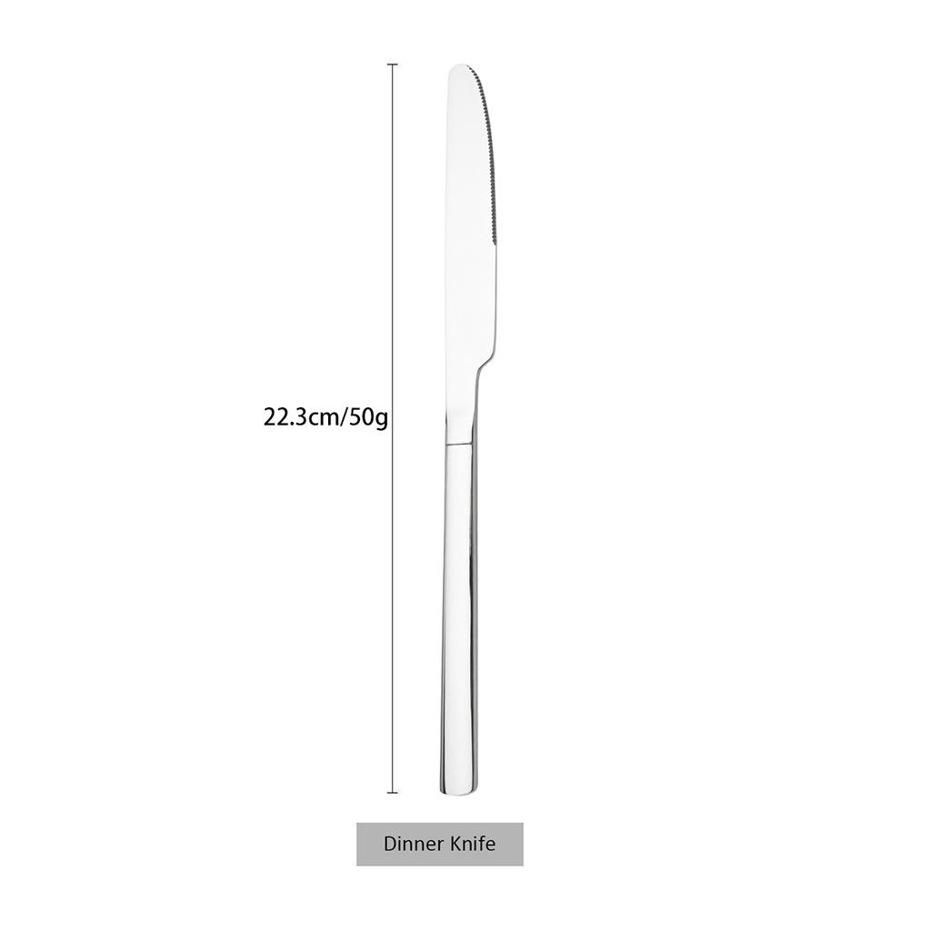 Stainless Steel Cutlery Set Mirror Black Dinnerware Set Knife Dessert Fork Coffee Tea Spoon Tableware Western Kitchen Flatware