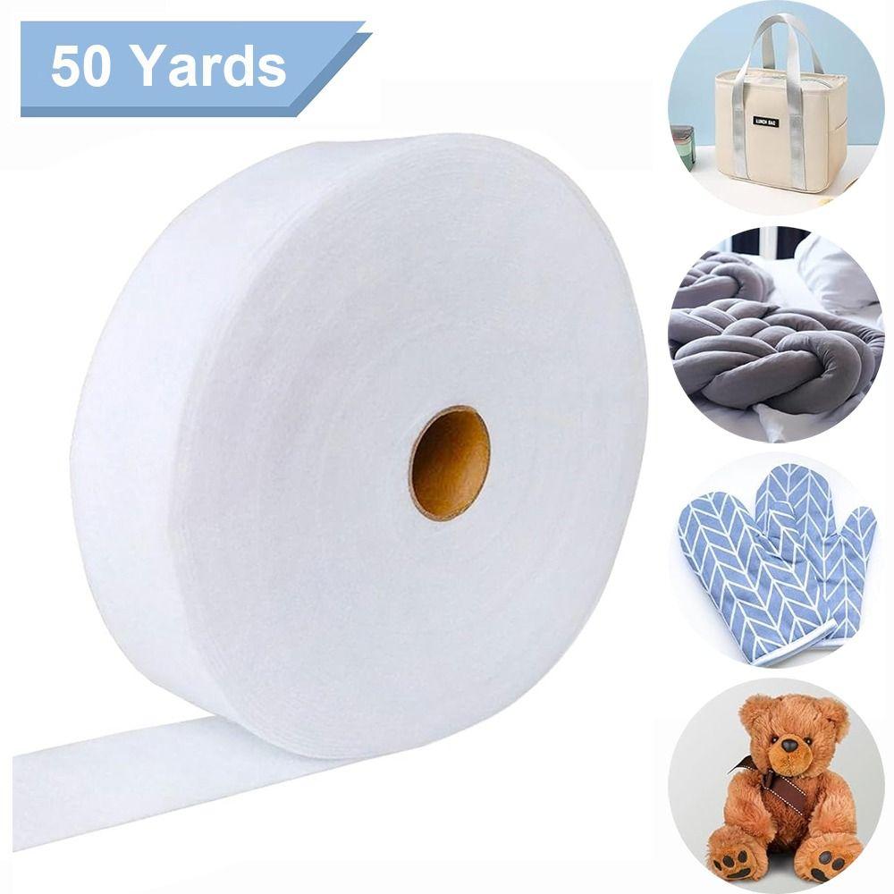 Nuovo Rotolo di Imbottitura in Misto Poliestere da 45 Yds Bianco 2 1/4 Pollici Tappeti Jelly Roll Jellyroll