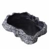 Anti-slip Climbing Pet Food Bowl Realistic Stone Reptile Food Bowl Mini Pet Water Dish  Gecko