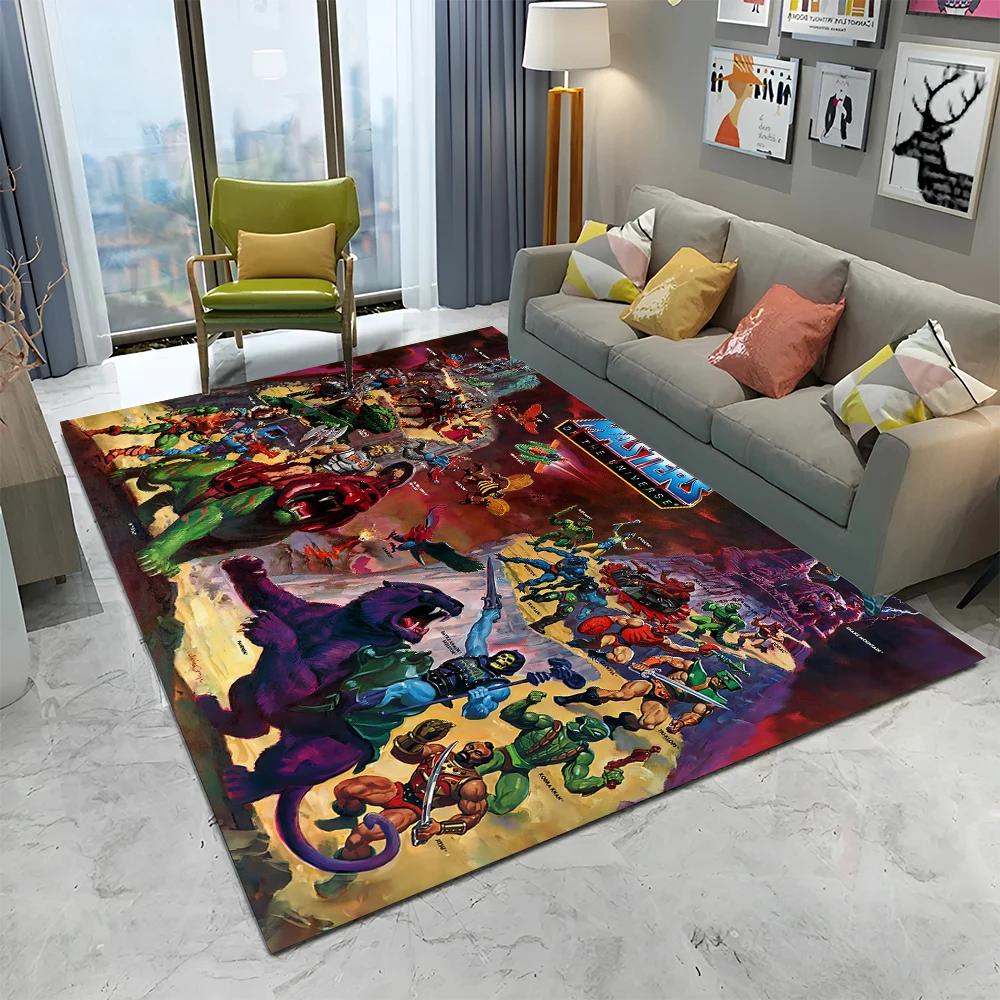 He Man Masters of The Universe Carpet Rug for Home Living Room Bedroom Sofa Doormat Decor,kids Play  Area Rug Non-slip Floor Mat