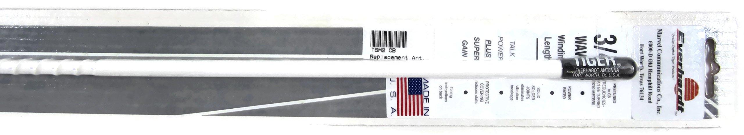 

Everhardt Wave 2ft Fiberglass Flex CB Radio Antenna White TSM2-W 3/4 œSuper - белый