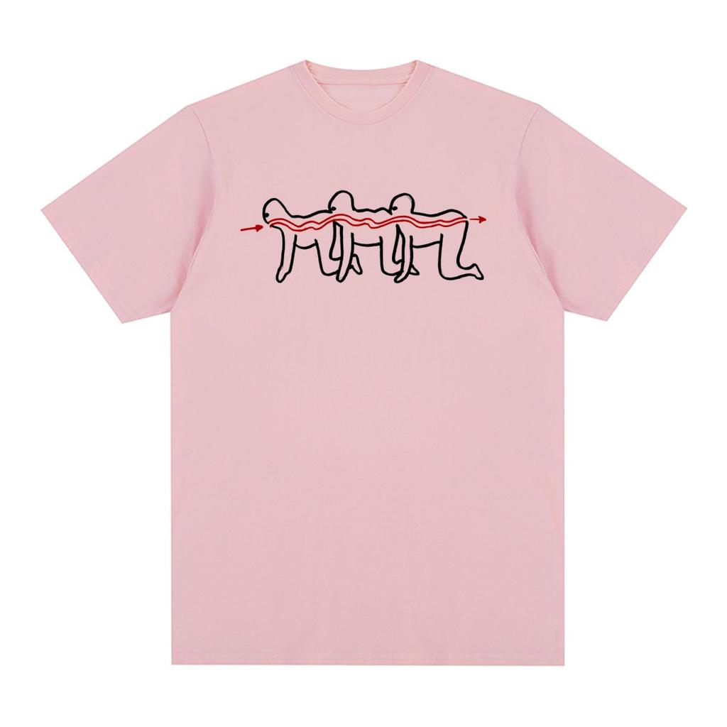 The Human Centipede Vintage tričko Harajuku Grafický potisk Gotické y2k oblečení Bavlna Pánské tričko Nové Tričko Dámské topy