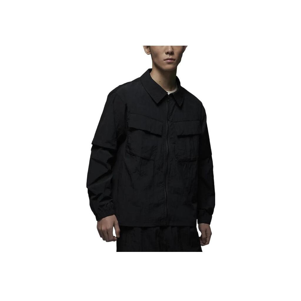 Jordan SS23 Woven Utility Jacket Men Outerwear Black DV7694-010