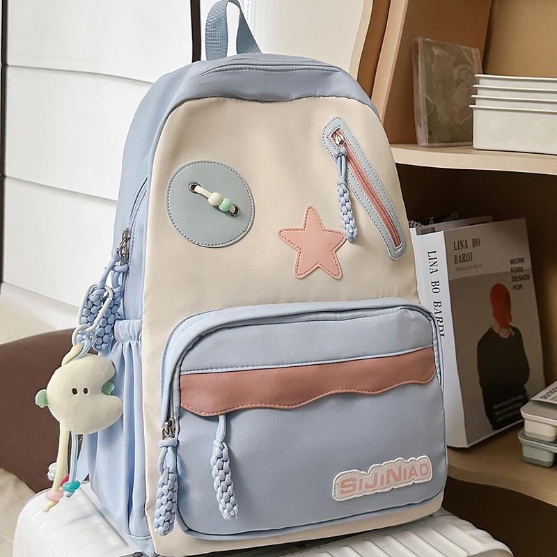 Korean-Style Cartoon Backpack: Lightweight, Waterproof, Large Capacity for Elementary Students