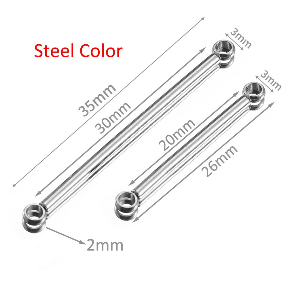 10pcs Stainless Steel Bar Stick Connectors Gold Color Plated Connector for DIY Drop Earrings Jewelry Making Necklaces Components