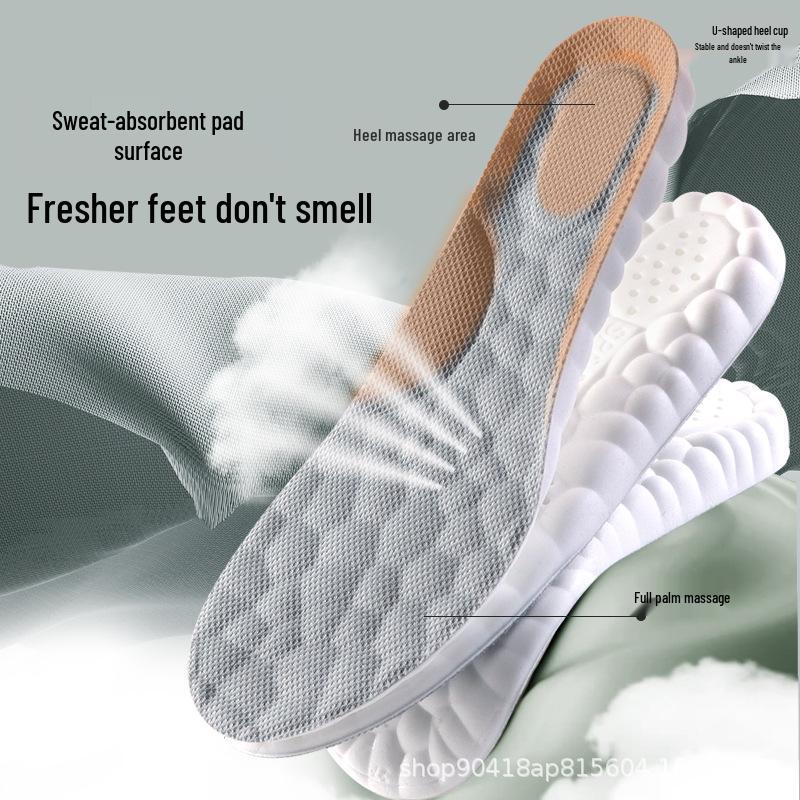 ComfortMax Shock Absorbing Insoles: Super Soft, Anti-Fatigue, Anti-Odor, Non-Slip for All-Day Comfort.