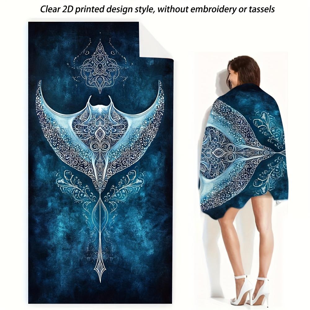 

1PC Boho Moon Phase Quick Dry Beach Towel, Soft Polyester Towel for Swimming & Travel, Unisex Lightweight Design, Great Gift for W40*H60(CM)