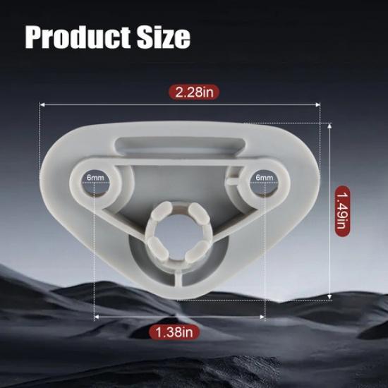 1x Driver Side Sun Visor Mount Clip Gray for 2008-2010 2012-2014 Subaru WRX