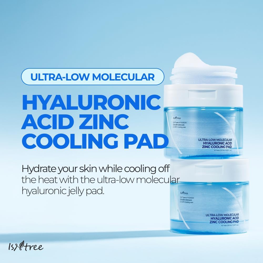 Hyaluronic Acid Zinc Cooling Pad 150ml 60pads