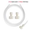 Conector rápido para tubería, ajuste a presión de 3/8'' x rosca hembra de 5/8'', conector rápido adaptador de manguera, uso para acoplador de barril y espiga de grifo de cerveza