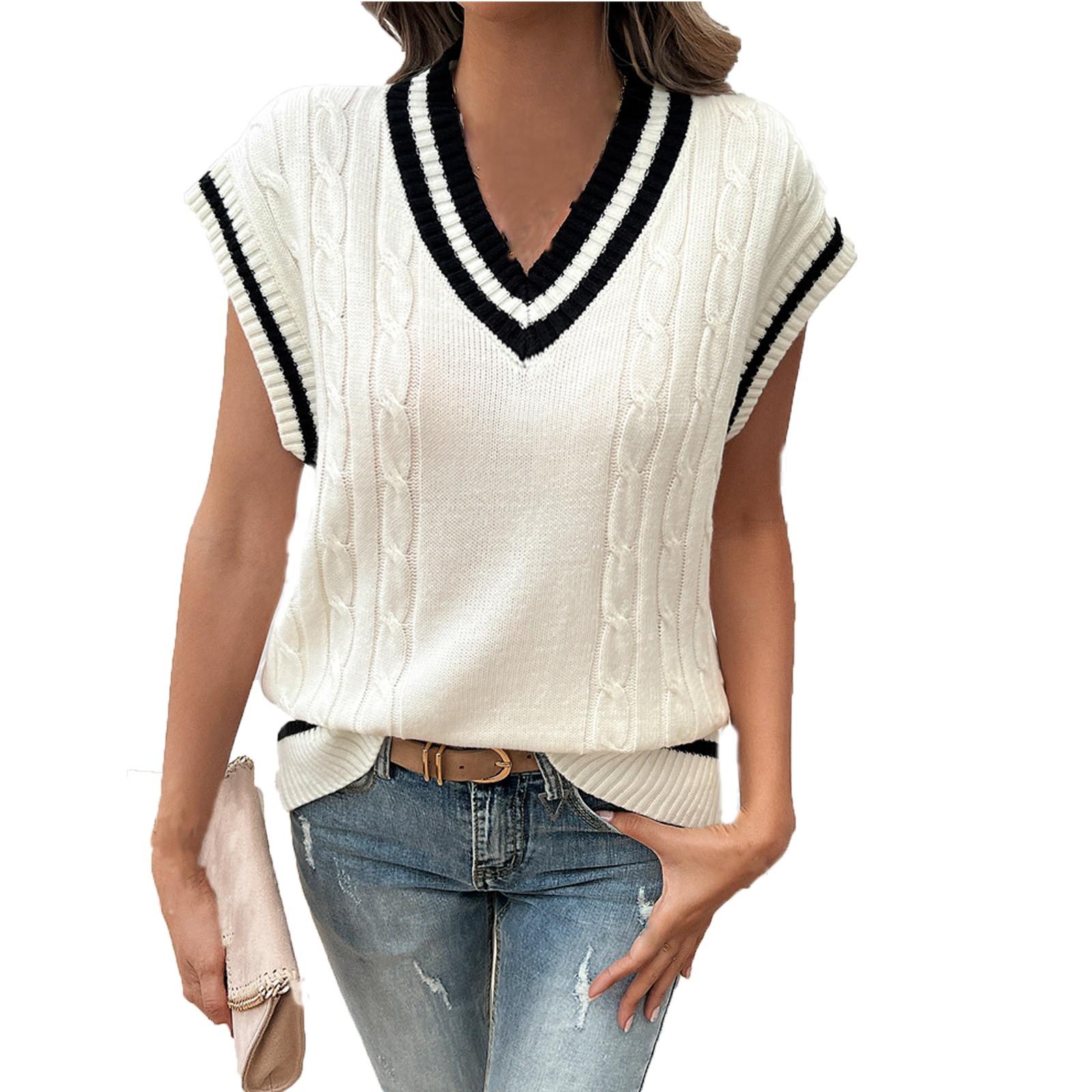 

Женский повседневный модный сексуальный свободный пуловер с цветочным узором, удобный темпераментный топ без рукавов XL белый