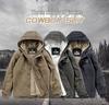 Men's Hooded Winter Cotton Jacket with Lambswool Lining - Warm & Thickened 1883
