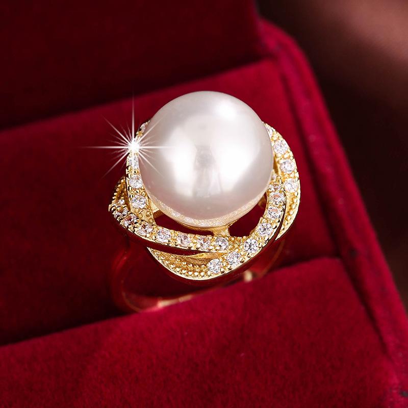 Exquisite Princess Qianjin Layered Bead Open Ring - Versatile Women's Jewelry