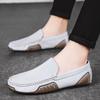 Live Stream Popular Men's Leather Doudou Shoes Spring New Casual Lazy Shoes One-pedal Driving Shoes High-end Leather Shoes