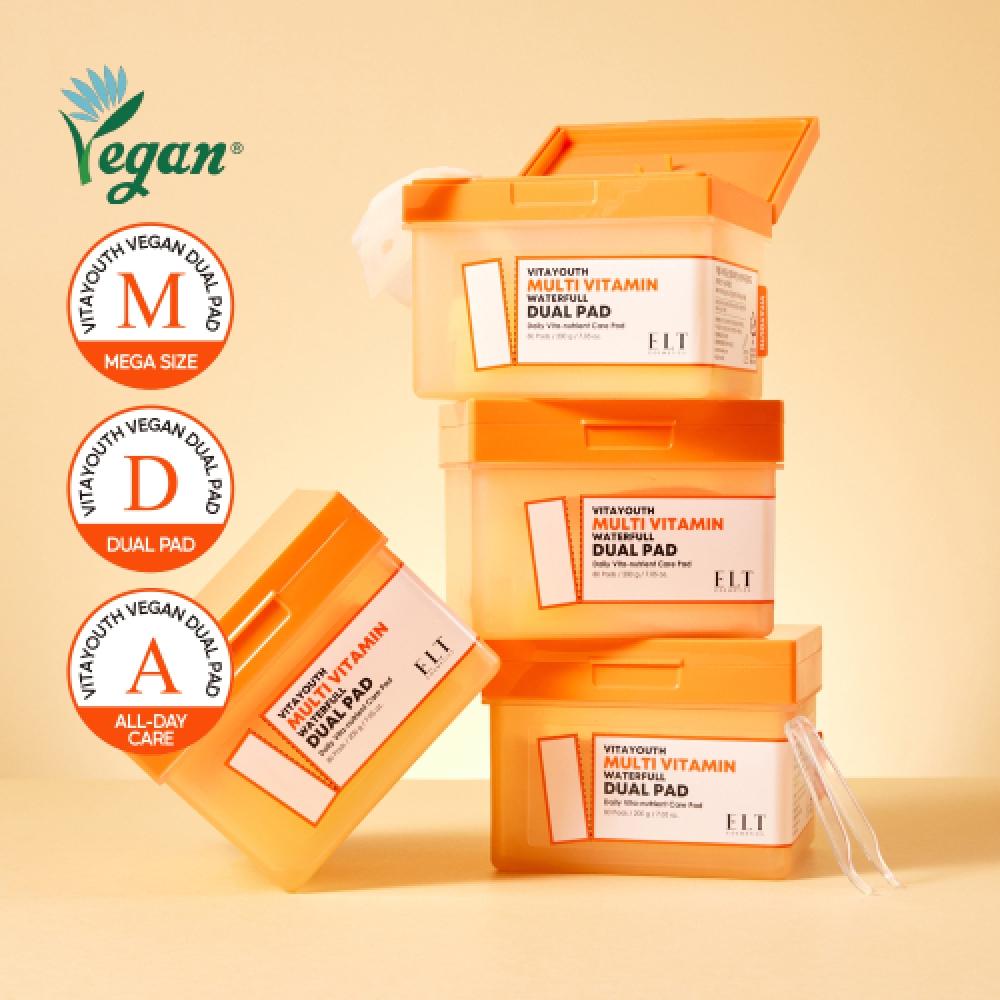 Eltcosmetics Elt Vitause Мультитатамин Увлажняющий Двойной Упаковочный Пэд 80 Листов NONE