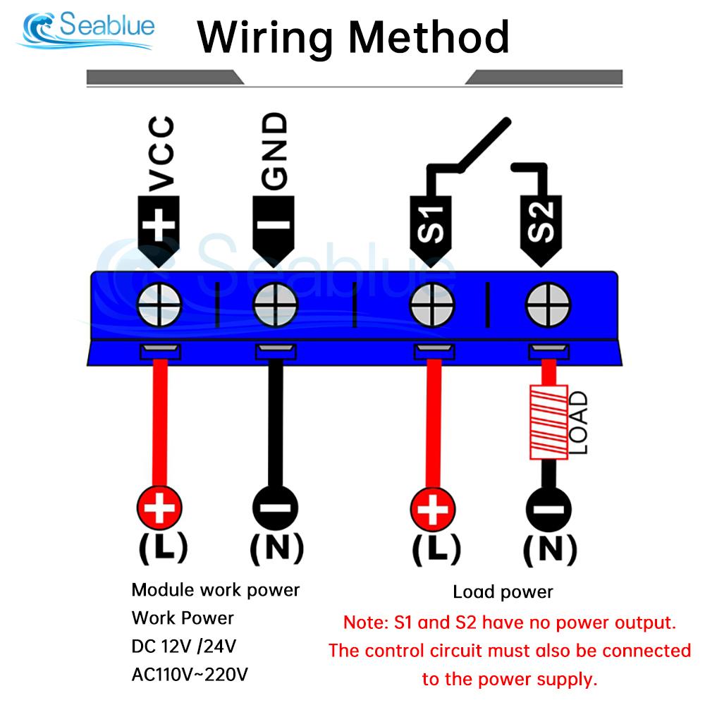 T3230 AC 110V 220V DC 12/24V Digital Time Delay Relay LED Display Cycle Timer Control Switch Adjustable Timing Relay Time Switch