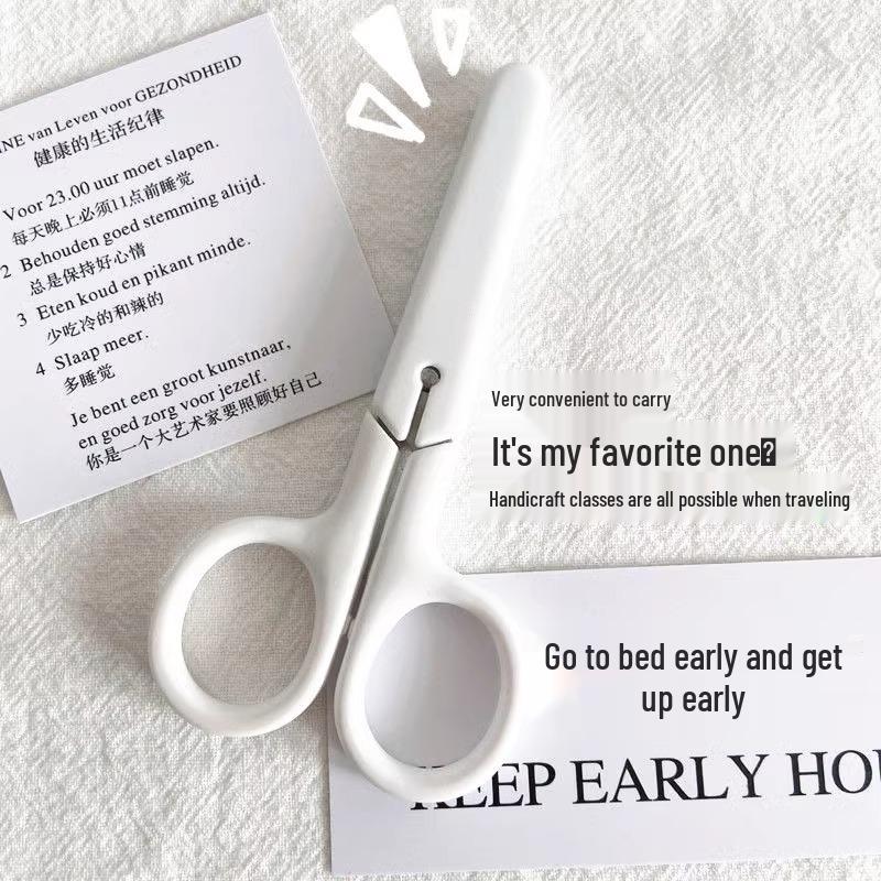 Transparent Minimalist Stainless Steel DIY Scissors for Students and Art Projects