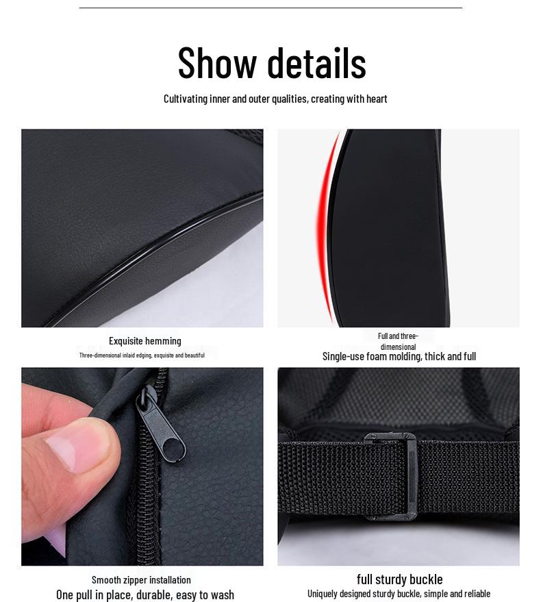 Car Headrest & Lumbar Support Memory Foam Pillow Set