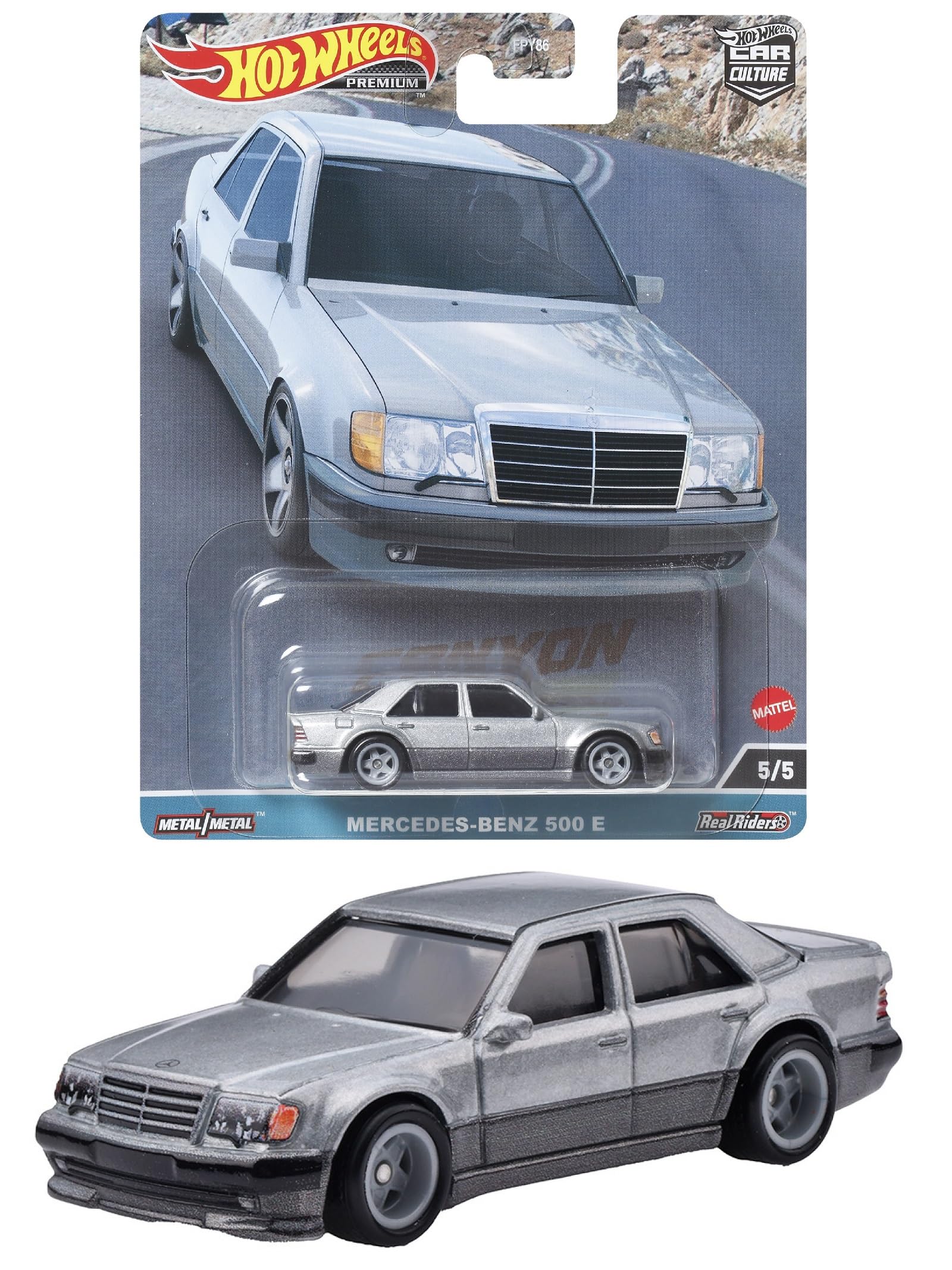 

Hot Wheels Сплав Сталь Автомобильная Культура Каньон Воины 500 E 3 и HKC55 - - Mercedes-Benz [Возраст от]