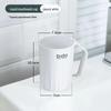 Wave Pattern Mouthwash and Toothbrush Cup