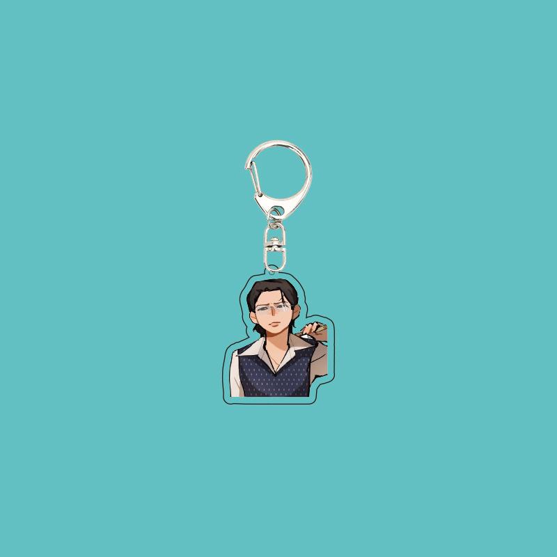 

BTS Cool Suit Cartoon Keychain, Businessman style Keyring, Aesthetic K-pop/Anime Style Bag Charm for ARMY Fans (7 Styles Available) 7