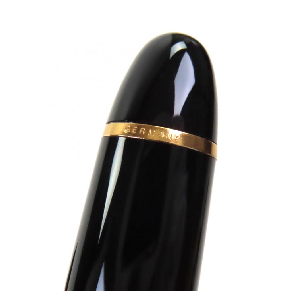 Excellent MONTBLANC fountain pen Meisterstück 149 white star Black gold 14K mens Used