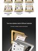 Waterproof Concealed Stainless Steel and Copper Pop-Up Floor Socket with 5 Power and 10 Network Ports