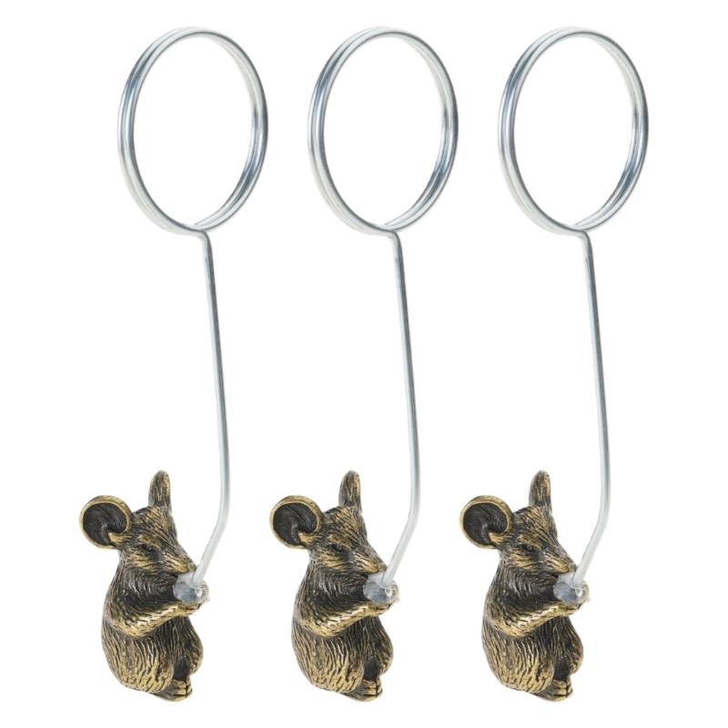 Delicate Miniature Metal Bookmarks Clip Feature Chinese Astrological Animals Suitable For Office And Dining Table Use