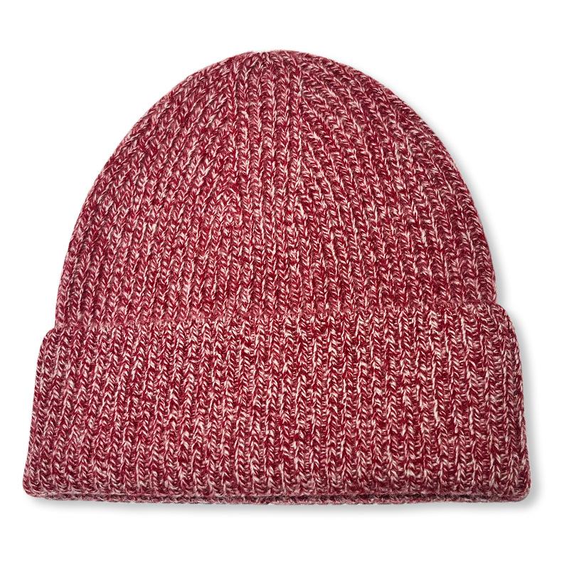 Classic Ribbed Knit Beanie-Unisex 100% Wool Hat for Autumn/Winter Business & Travel One Size Fits Most