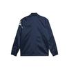 adidas originals x HUMAN MADE Crossover Embroidered Logo hooded Sports Jacket Navy Blue Men's GM4256