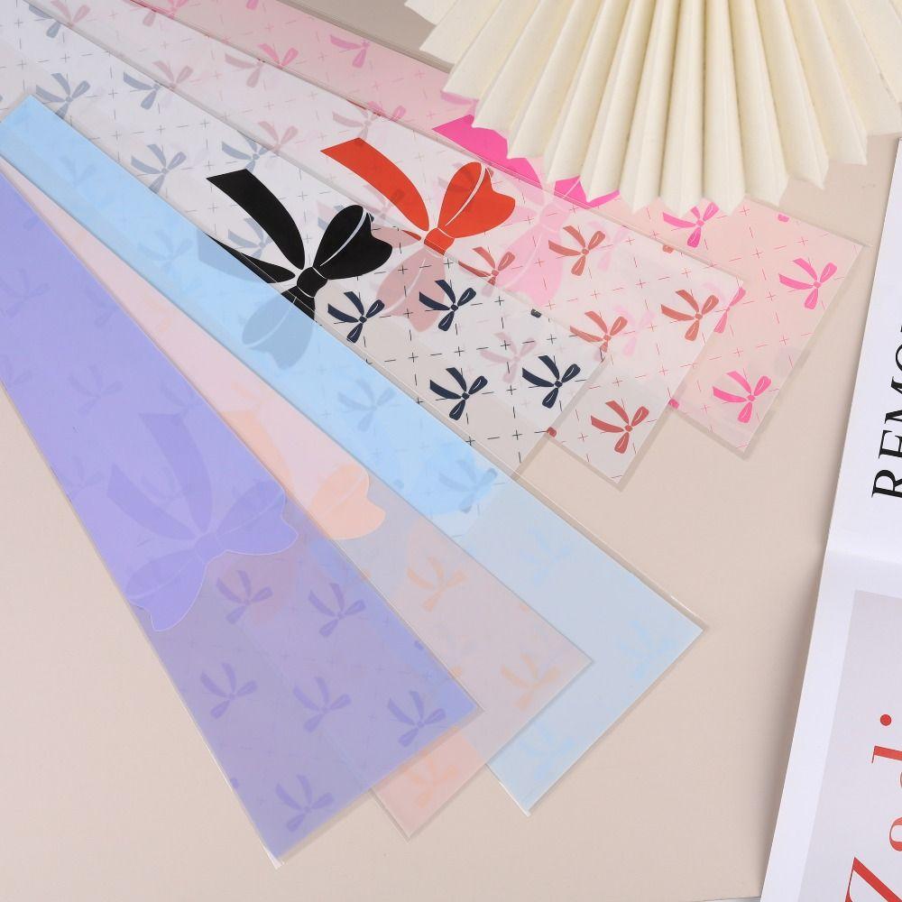 50pcs Romantic Bouquet Packaging Bags Bow Flower Arrangement Bags  Shop Packaging Materials