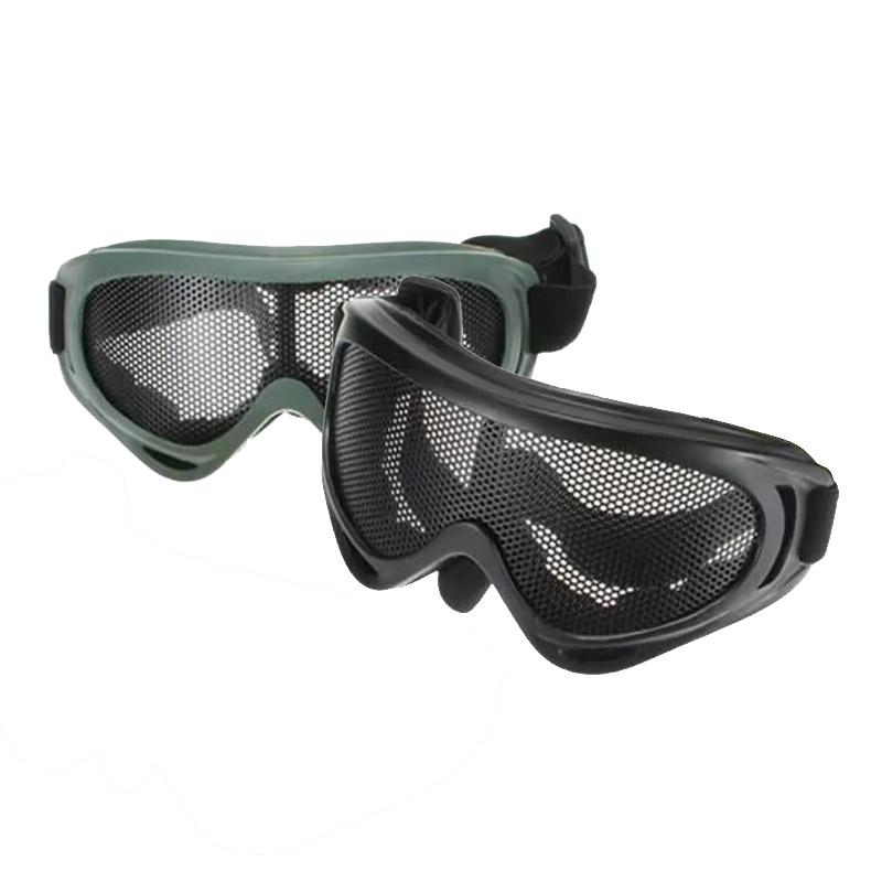 Outdoor Eye Protective Comfortable Airsoft Safety Tactical Glasses Anti Fog With Metal Mesh/PC Len For Paintball Hunting Goggles
