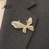 Butterfly Brooch Rhinestone for Women, Shape Lapel Pin Clip, Sweater Cardigan Coat Suit Scarf Jewelry Accessories Lightweight