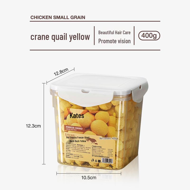 Pet Quail Egg Yolk Freeze-Dried Beauty Supplement for Cats and Dogs with Lecithin and Lysine