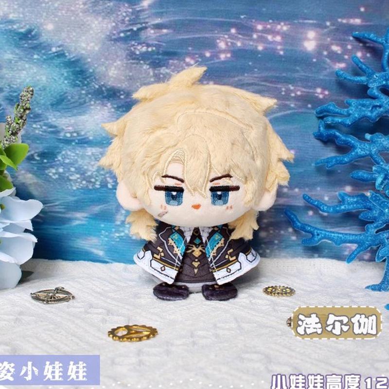 10cm Game Impact Plush Varka Durin Flins Sandrone Columbina Lauma Nefer Skirk Cute Cartoon Dolls Bag Pendant Keychain Gift
