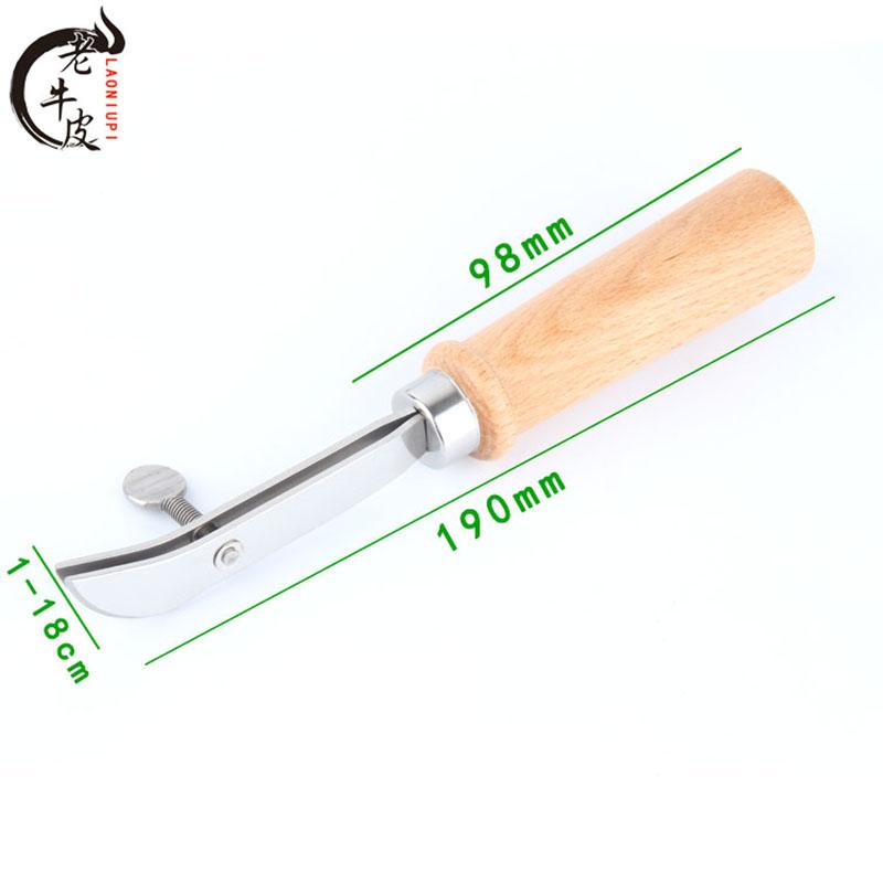 

Leather edge curler, tanned leather wallet, hard edge curler, handmade DIY leather groove marking device белый