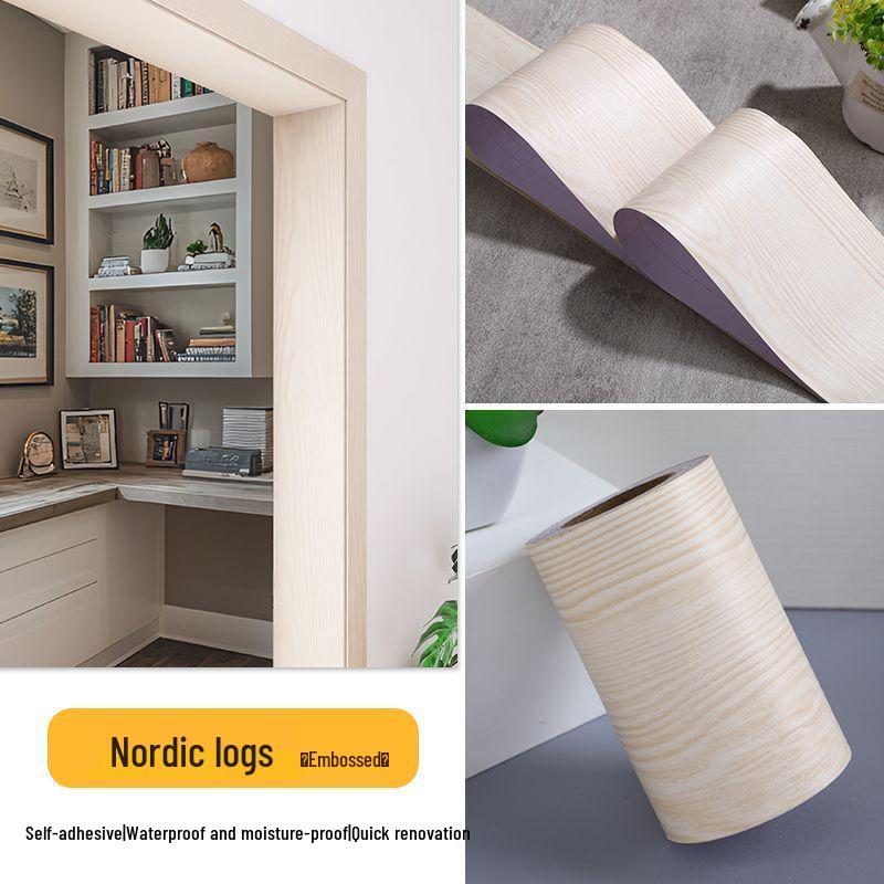 Self-Adhesive Wood Grain Door Frame Repair Trim Strip