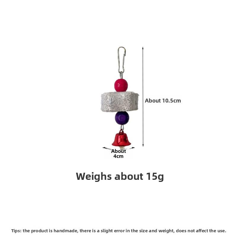 

Pet Teething Strings, Natural Volcanic Rock Teething Stones, Parrot Toys, Hamster Toys, Guinea Pig Toys, Chinchillas, Rabbit Chewing Toys 1 flower molar string