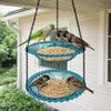 Transparent Hanging Bird Feeder Double Plates Hummingbird Feeder Bird Bathtub  Farm
