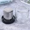 Jewelry Cleaning Jar Diamond Washing Cup Glass Cleaning Pot With Dustproof Lid For Watchmaker For Beads Necklace Rings