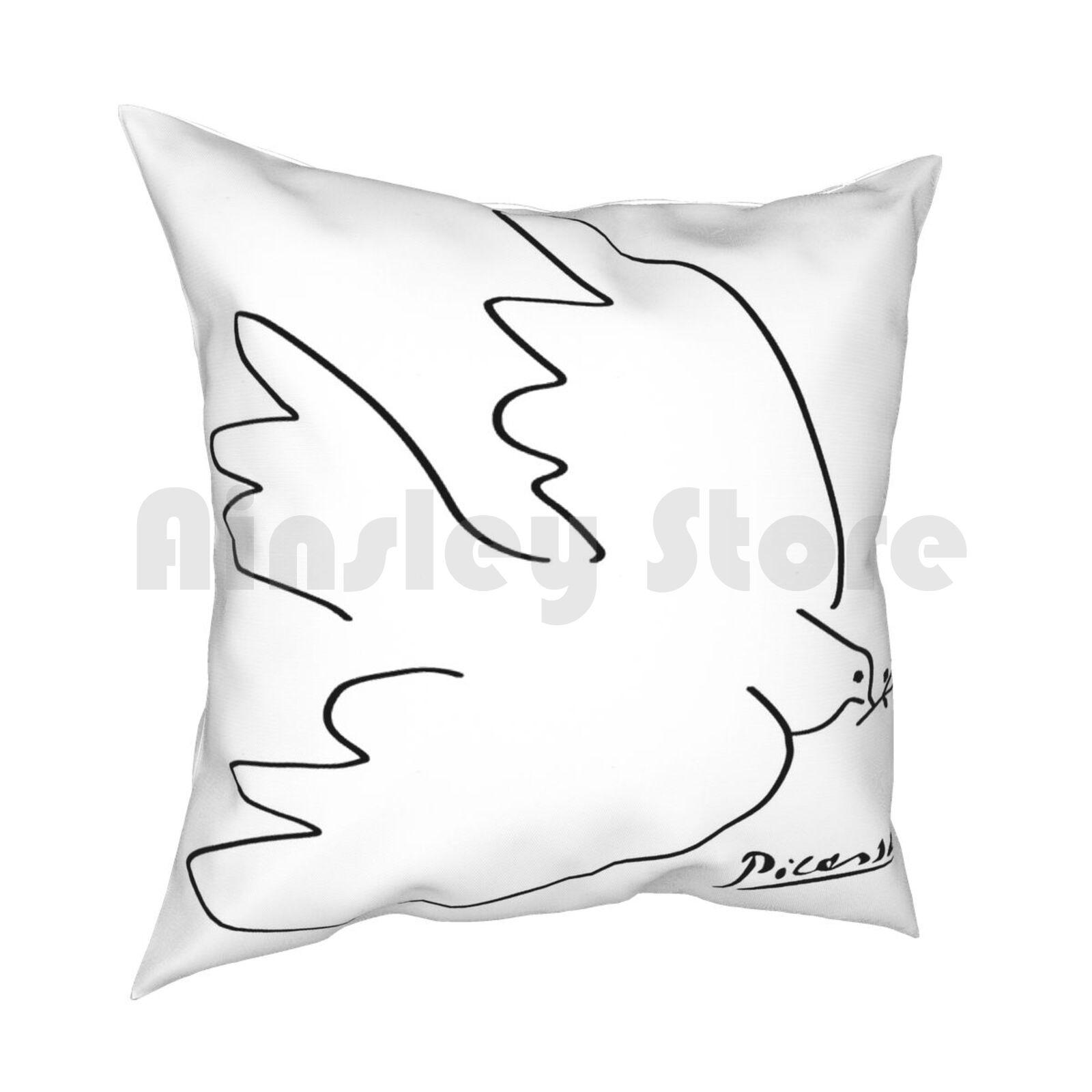 PicassoDove Of Peace Pillow Case Printed Home Soft DIY Pillow Cover Picasso Pablo Picasso Pablo Ruiz Picasso Cubism 30cmx30cm