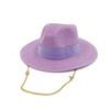 Chapeau Femme Chapeau de Paille Herbe Salée Lettre Jazz Chapeau de Soleil Hommes et Femmes Été Panama Jazz Chapeau de Soleil Plage Vacances Extérieur Vente en Gros