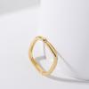 Women's Colorful Copper Zircon Square Ring - Simple Korean Style Valentine's Jewelry for Couples