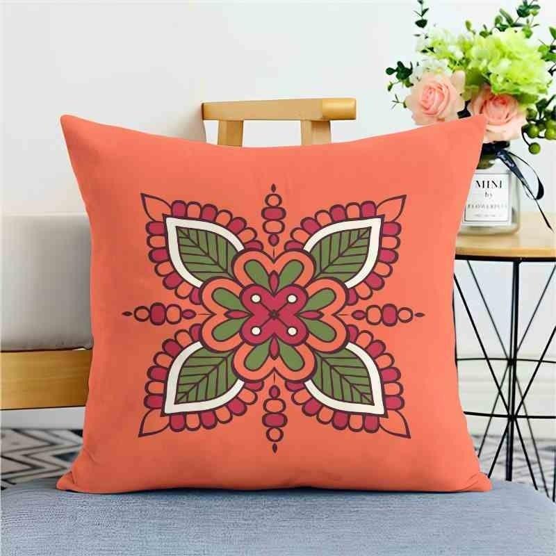 Classical Pattern Pillow Coversofa Living Room Cushion Cover Officewaist Pillow Bedside Square Pillowcase Removable and Washable