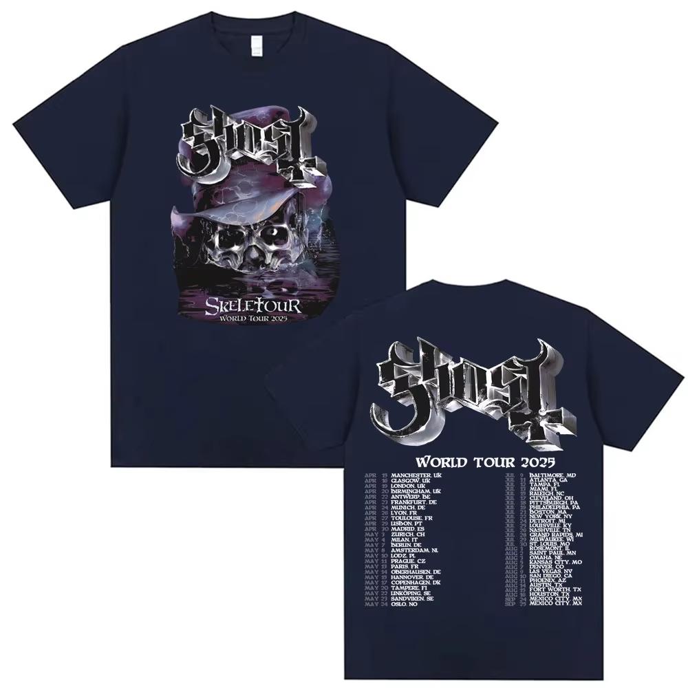 High Quality Short Sleeved World Tour 2026 Merch T-shirt for Men and Women Fashion Hiphop Cool Teet Cotton Top Fan Commemoration