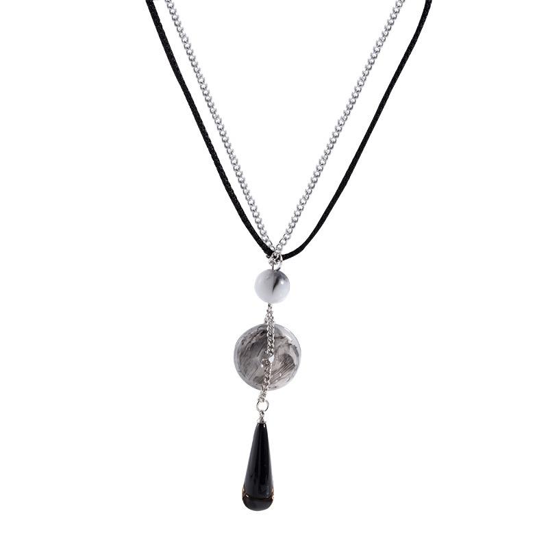 New Chinese Zen Ethnic Style Butterfly Necklace Women'S High Sense Retro Collarbone Chain Sweater Chain Accessories
