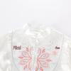 Girls' New Chinese Style Embroidered Satin Set