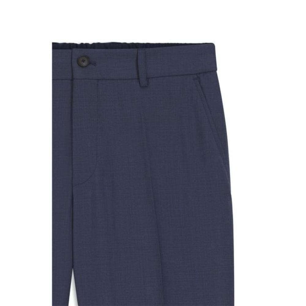 Boss Washable Virgin Wool Tapered Fit Pants Open Blue 50561986466 